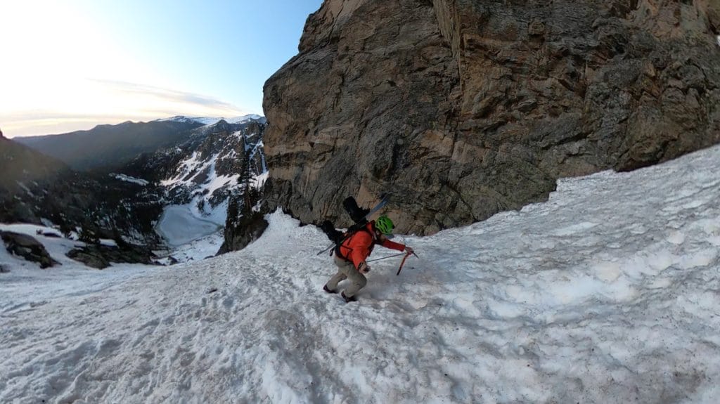 Dragon's Tail Couloir Snow Climb Pictures
