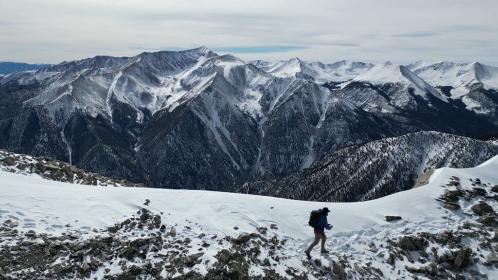Mt Princeton Winter 14er Hike Pictures
